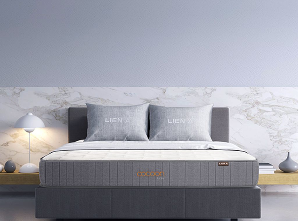 NỆM LÒ XO TÚI COCOON GREY