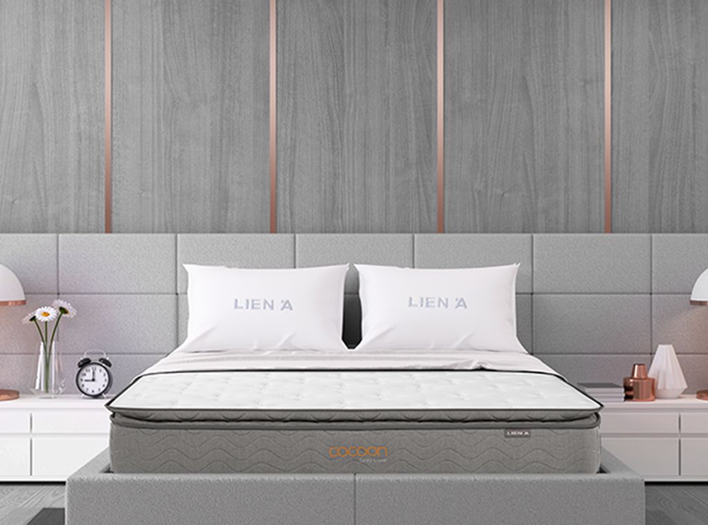 NỆM LÒ XO TÚI COCOON GREY LUXE