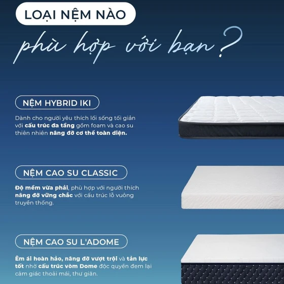 Nên chọn nệm nào? Review các loại nệm được săn đón hiện nay Nên chọn nệm nào? Review các loại nệm được săn đón hiện nay