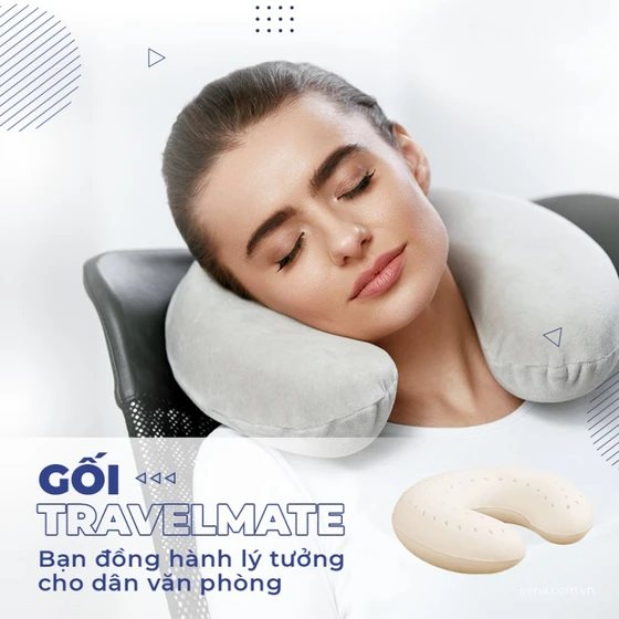 GỐI TRAVELMATE - GỐI KÊ CỔ, GỐI CHO DÂN VĂN PHÒNG