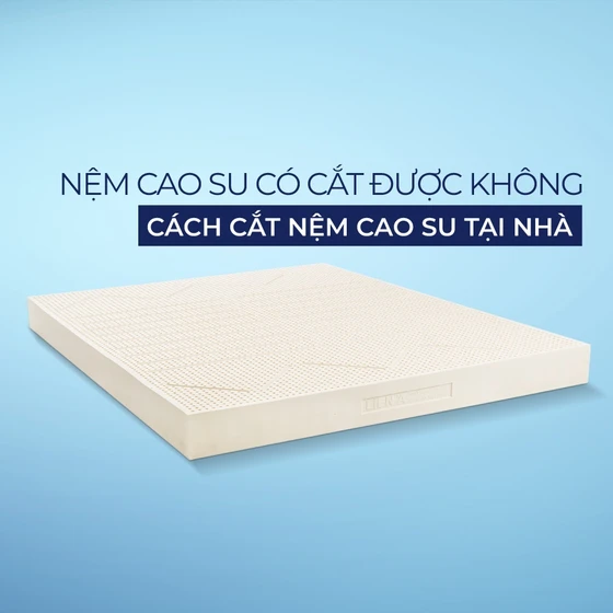 Nệm cao su cắt được không? Cách cắt nối nệm cao su tại nhà