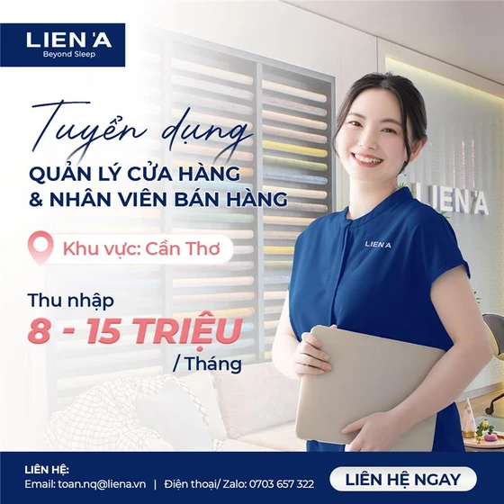 TUYỂN DỤNG NHÂN VIÊN TƯ VẤN BÁN HÀNG TẠI SHOWROOM CẦN THƠ THÁNG 06/2026