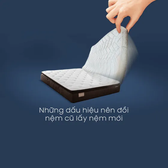 NHỮNG DẤU HIỆU NÊN ĐỔI NỆM CŨ LẤY NỆM MỚI NHỮNG DẤU HIỆU NÊN ĐỔI NỆM CŨ LẤY NỆM MỚI