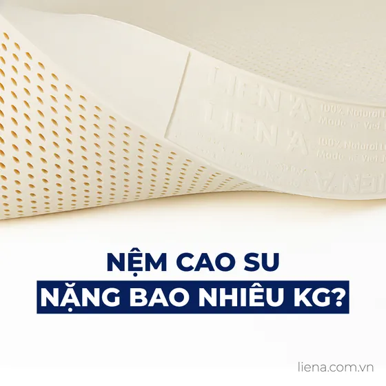 [Hỏi đáp] Nệm cao su nặng bao nhiêu kg?