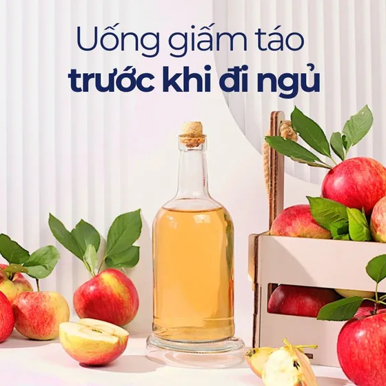 Buổi tối có nên uống giấm táo trước khi đi ngủ không?