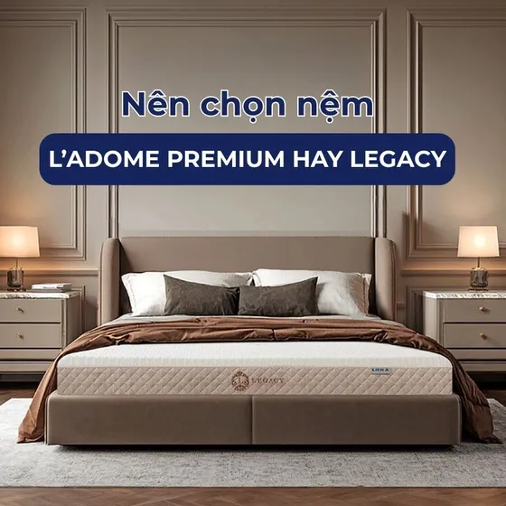 Nệm L’ADOME Premium và LEGACY: Khác biệt nằm ở đâu?