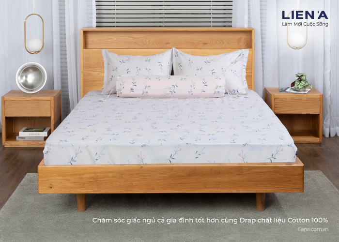 vải cotton chăm sóc giấc ngủ
