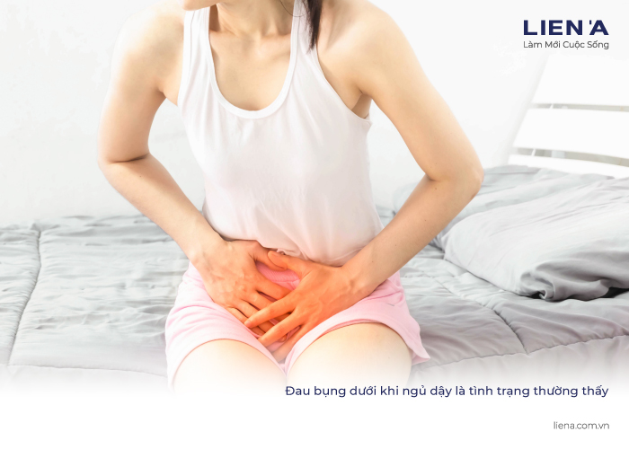 đau bụng dưới ngủ dậy