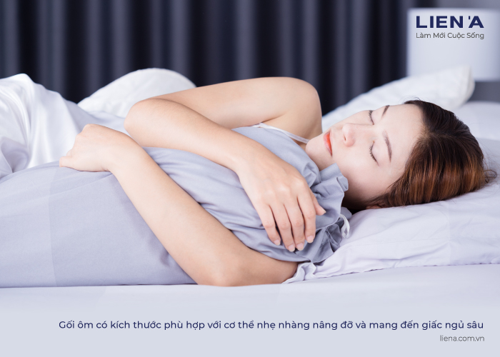 kích thước gối ôm phù hợp cho người lớn