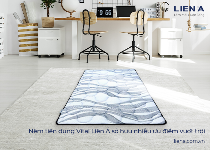 nệm gấp gọn văn phòng