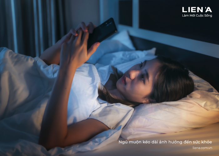 ngủ muộn ảnh hưởng sức khỏe