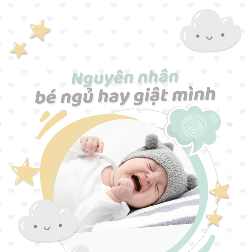 bé ngủ hay giật mình