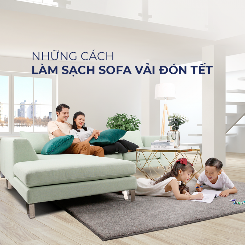 làm sạch sofa vải