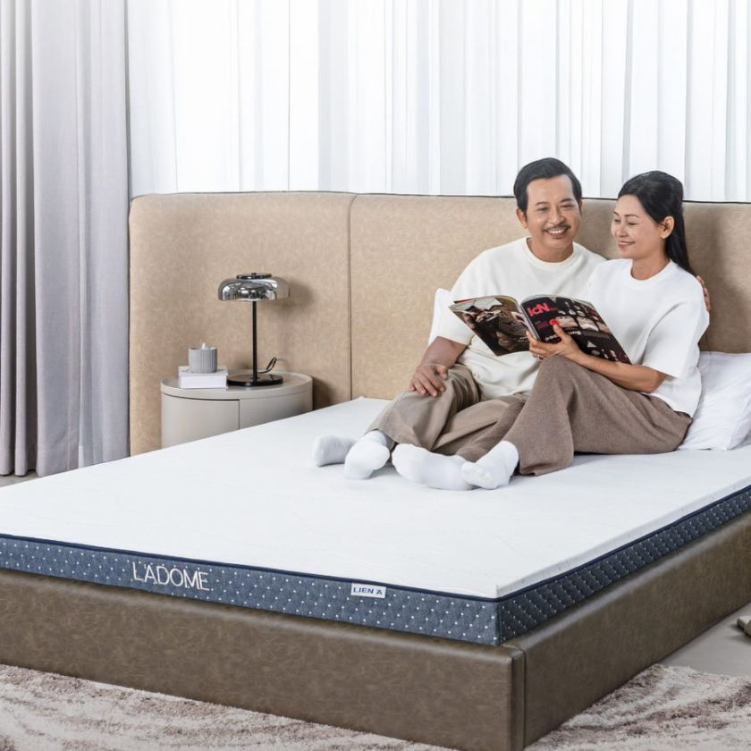 so sánh các dòng nệm cao su l'adome