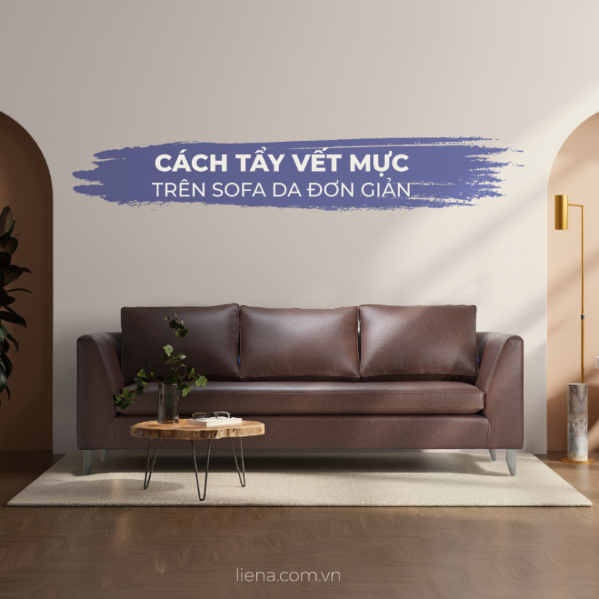 cách tẩy vết mực trên ghế sofa da