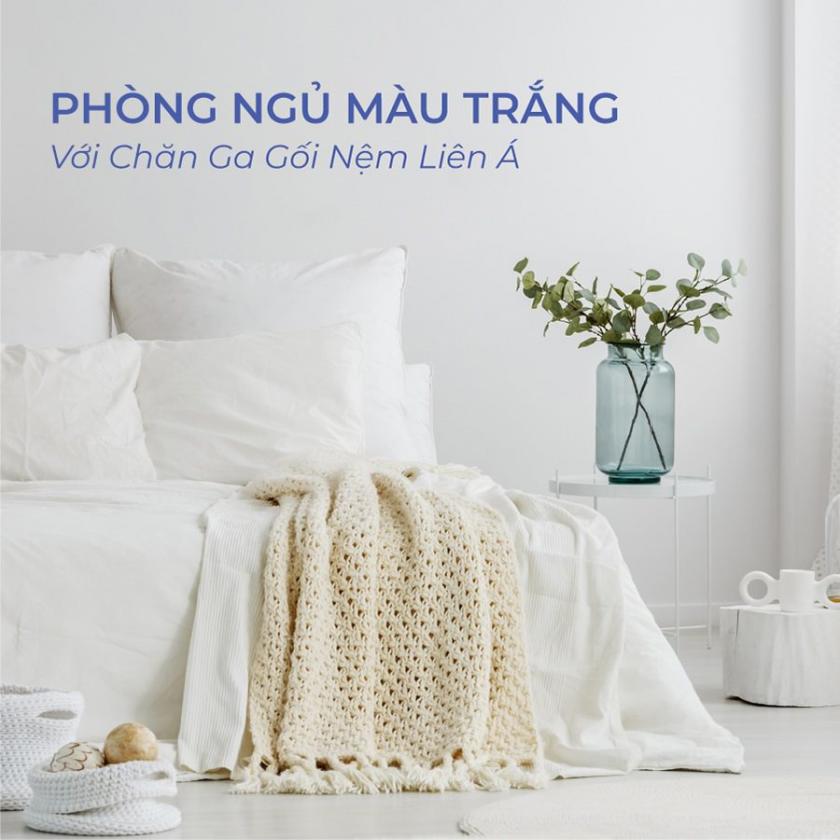 phòng ngủ màu trắng