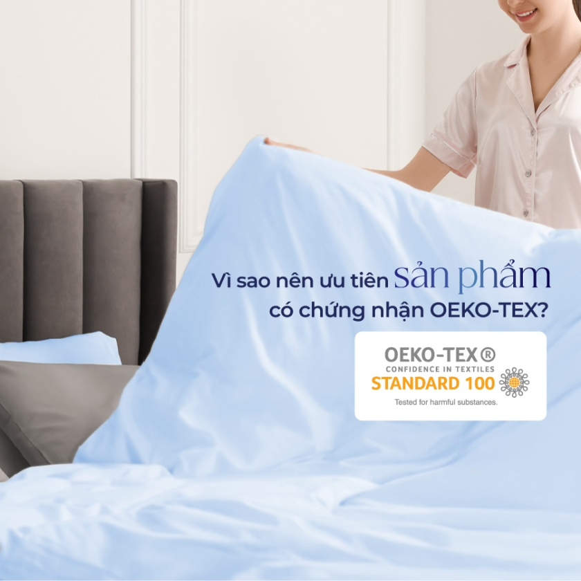 chon drap ao goi co chung nhan oeko-tex