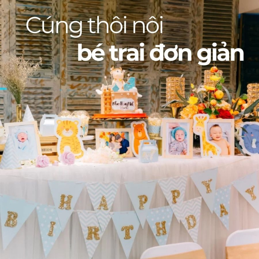 cúng thôi nôi bé trai