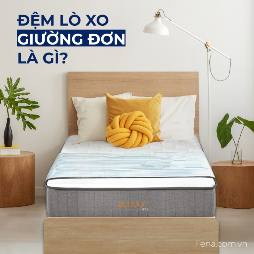nệm lò xo giường đơn