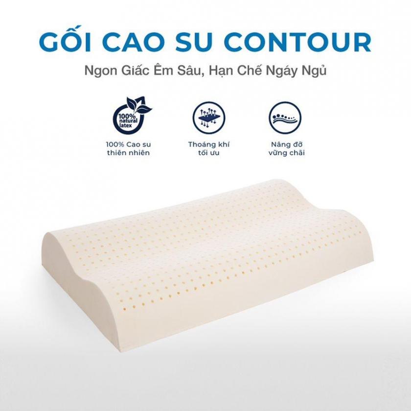 Gối Chống Ngủ Ngáy CONTOUR - Ngon giấc êm sâu, hạn chế ngáy ngủ 