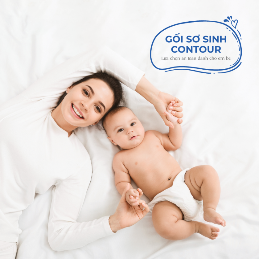 gối contour cho bé sơ sinh