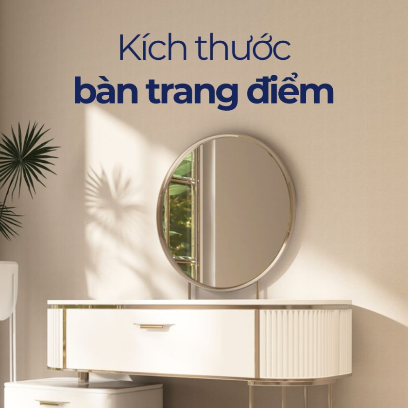 kích thước bàn trang điểm