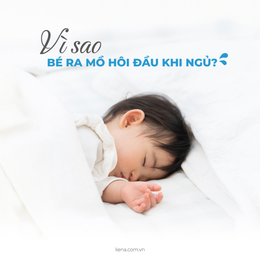 bé ra nhiều mồ hôi đầu khi ngủ