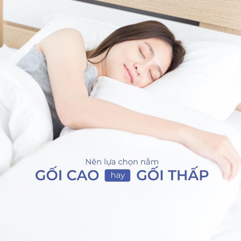 nằm gối cao hay thấp