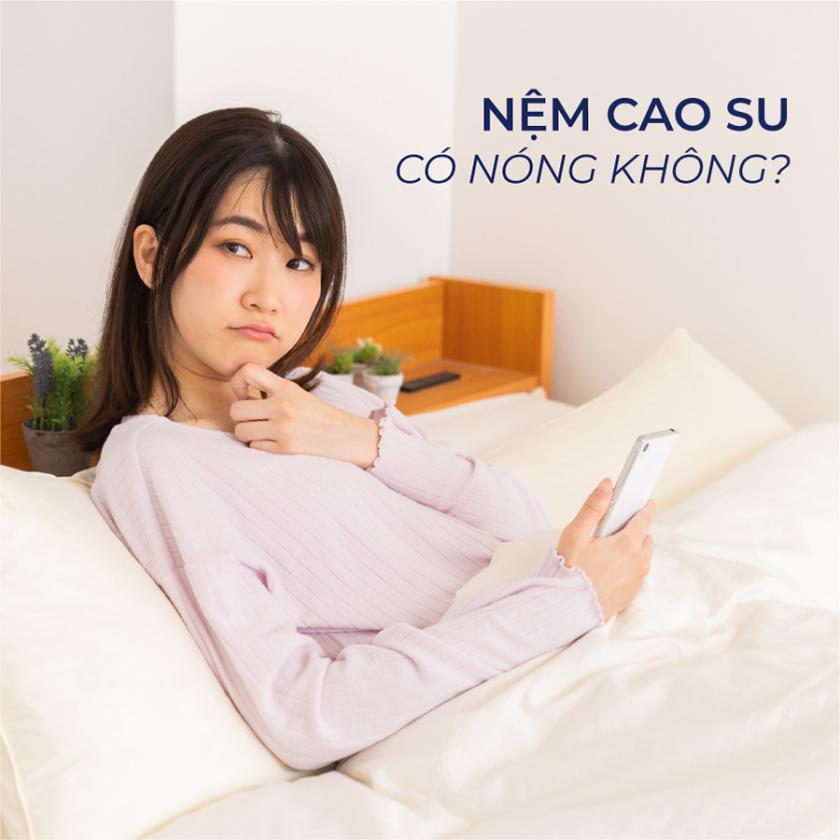 nệm cao su có nóng không