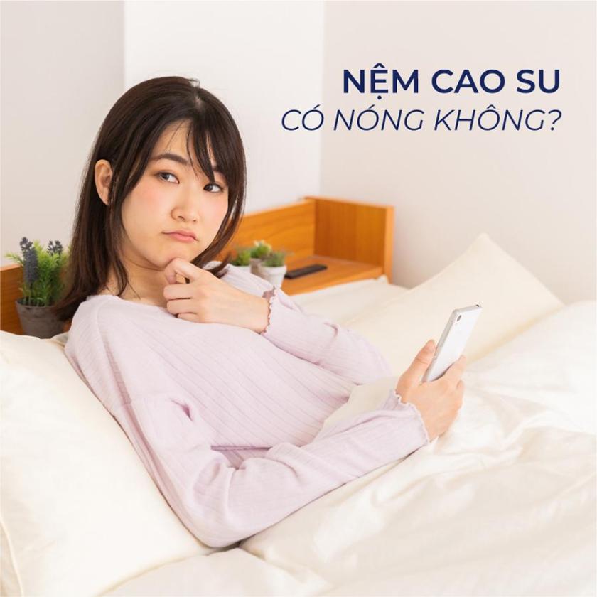 nệm cao su có nóng không