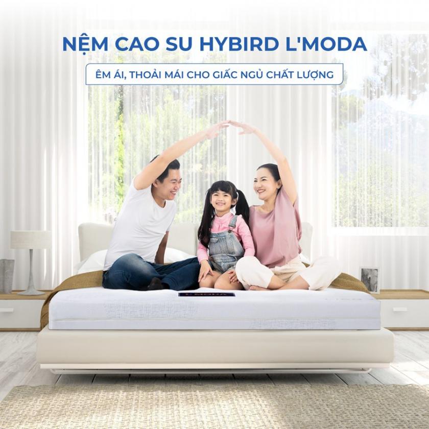 nệm cao su hybird l'moda