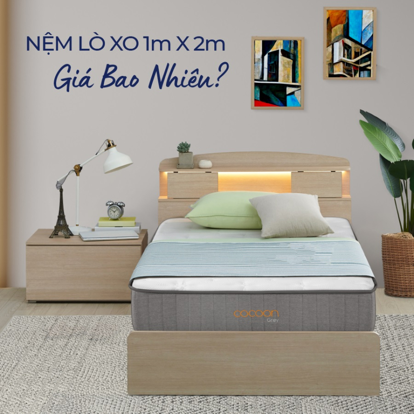 nệm lò xo 1m x 2m