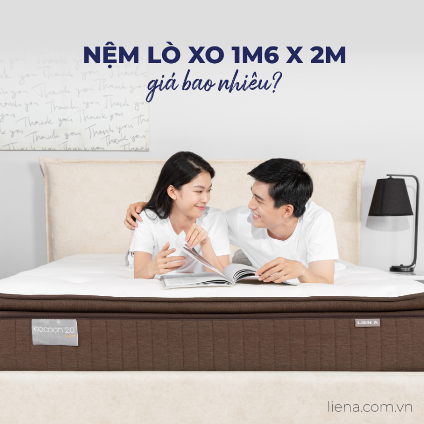 nệm lò xo 1m6 x 2m