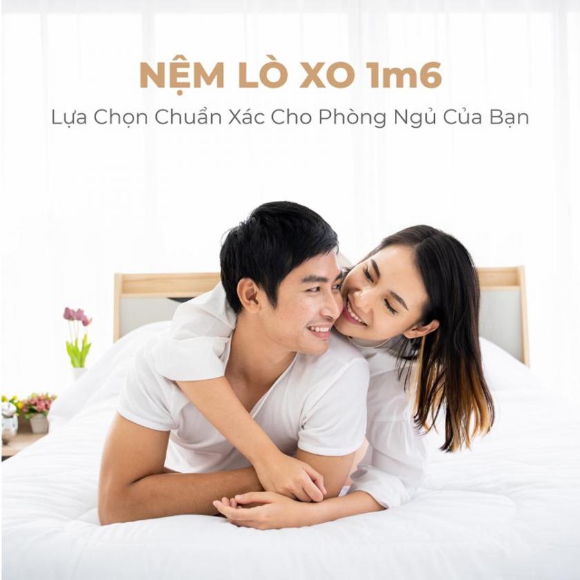 nệm lò xo 1m6