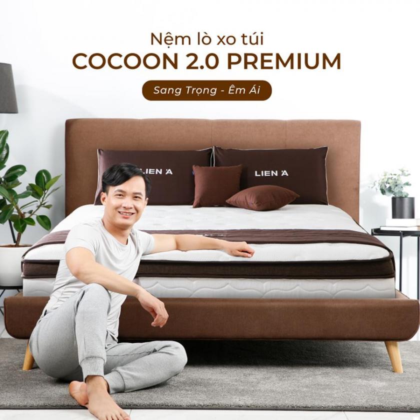 nệm lò xo túi sang trọng cocoon 2.0 premium
