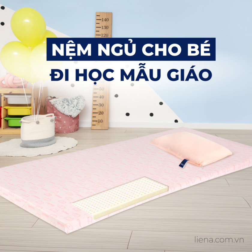 nệm ngủ cho bé đi học