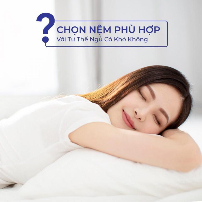 Nệm Phù Hợp Với Tư Thế Ngủ