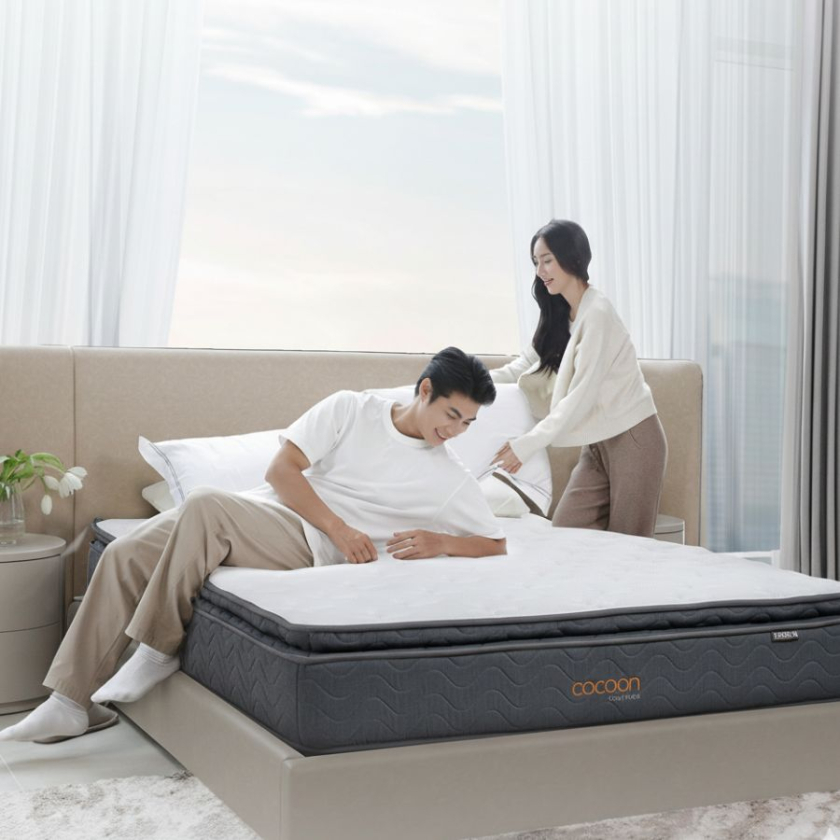 so sánh nệm cocoon grey và cocoon grey luxe