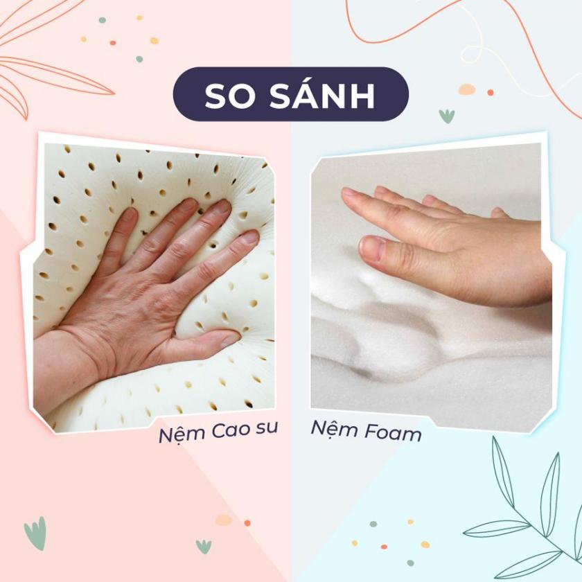 so sánh nệm cao su và nệm foam