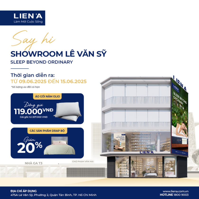 khai trương showroom lê văn sỹ