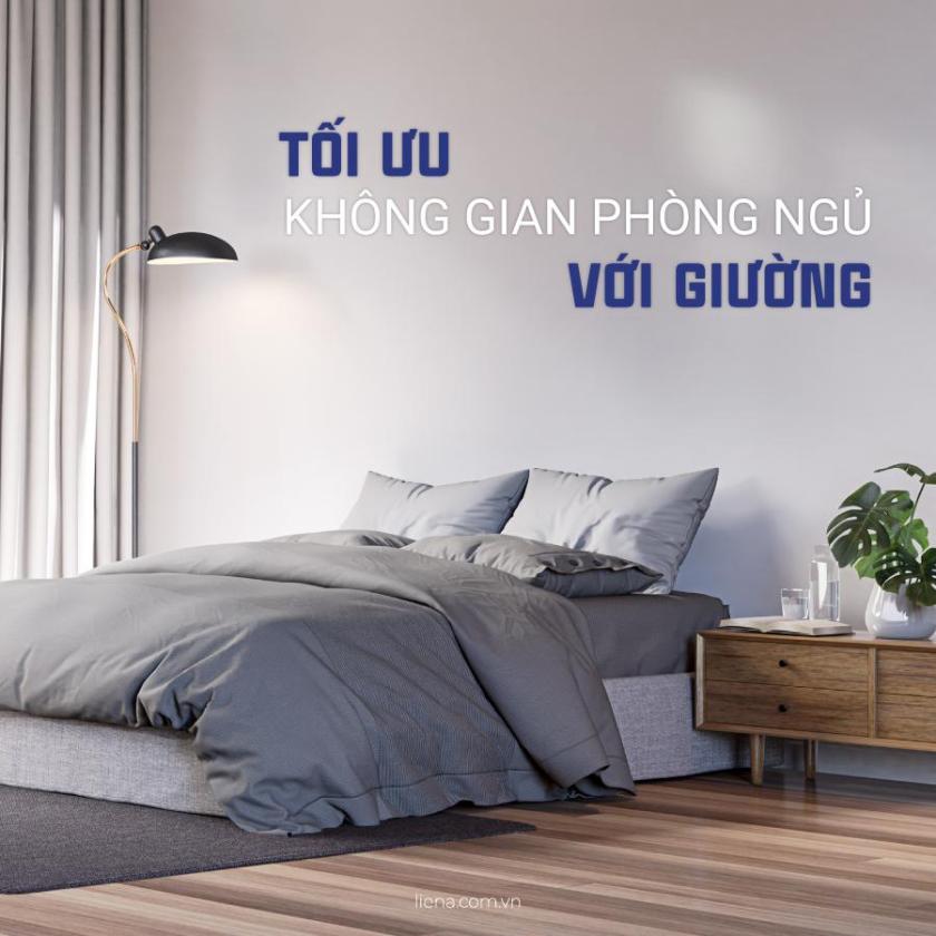 tối ưu không gian phòng ngủ với giường