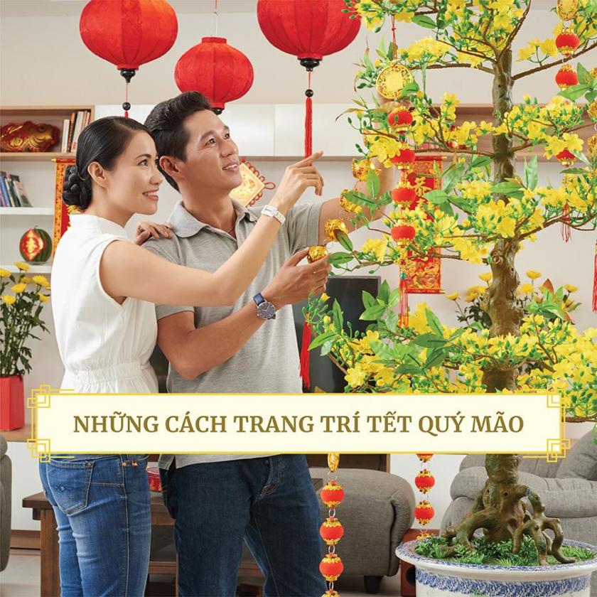 cách trang trí tết Quý Mão