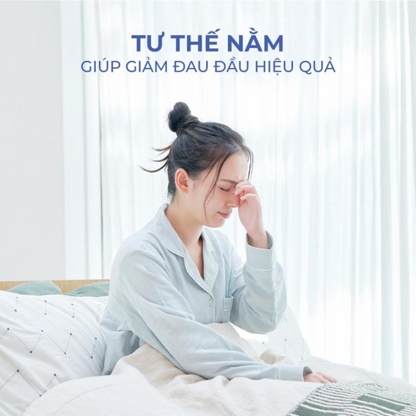 tư thế ngủ giảm đau đầu