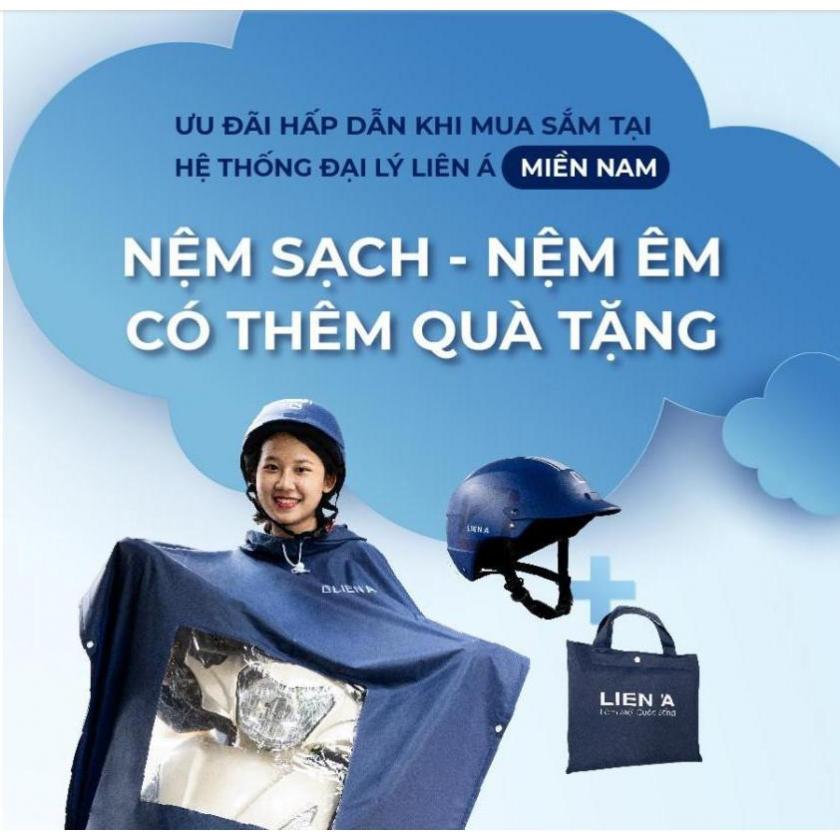 tặng áo mưa liên á