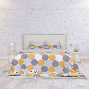 chăn ga gối cotton chấm bi