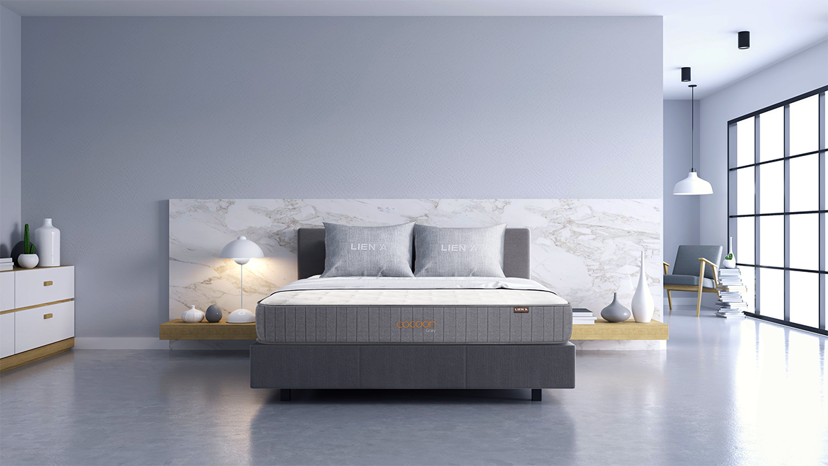 Nệm lò xo túi Cocoon Grey