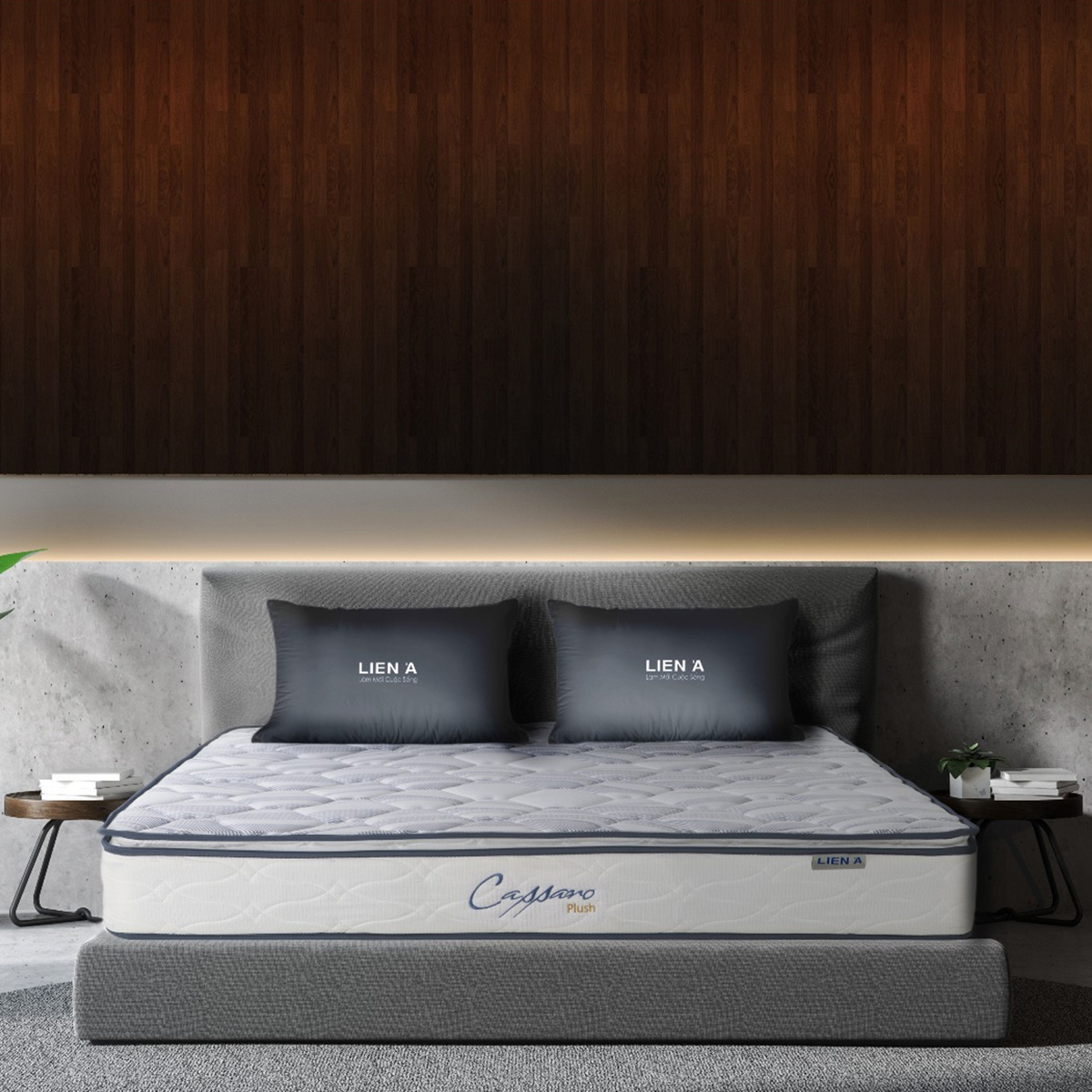Nệm lò xo Liên Á CASSARO PLUSH - 14 nệm lò xo liên kết
