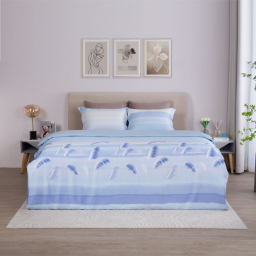 chăn drap màu xanh