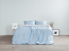 Bộ chăn drap màu xanh dương