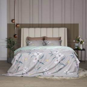 chăn drap cotton hình hoa